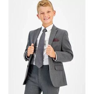 B By Brooks Brothers NEW‎ Boys Plaid Classic Fit Stretch Suit Jacket Size 20 R